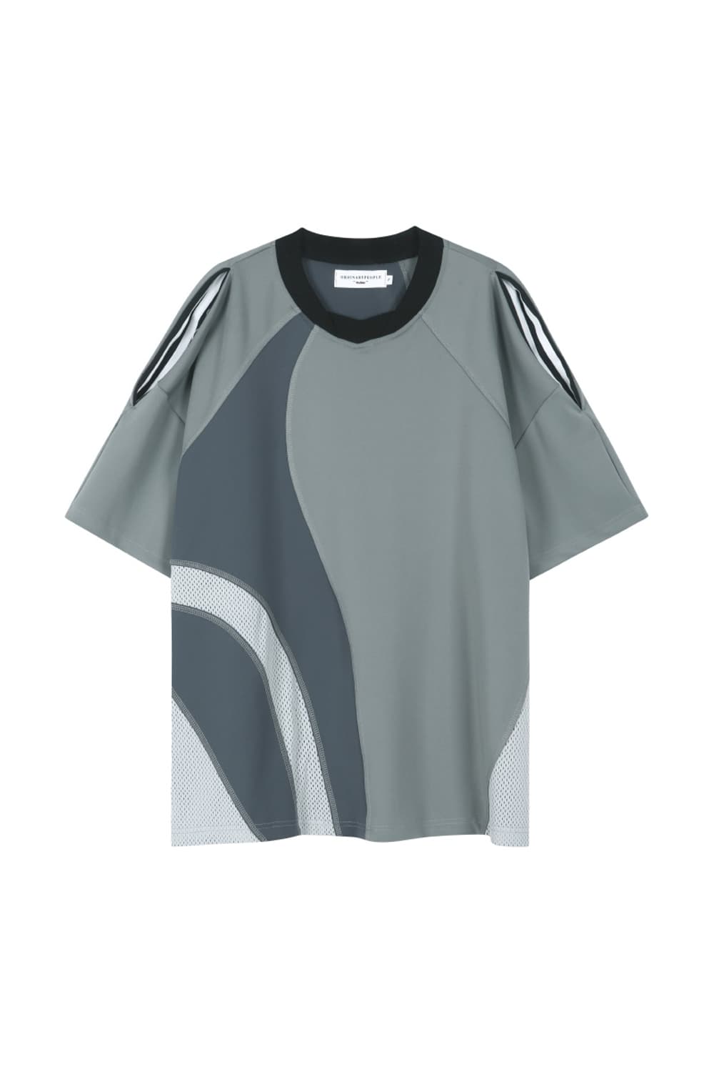 오디너리피플 X 아디다스 럭비 반팔 티셔츠 그레이  차콜 상품이미지3