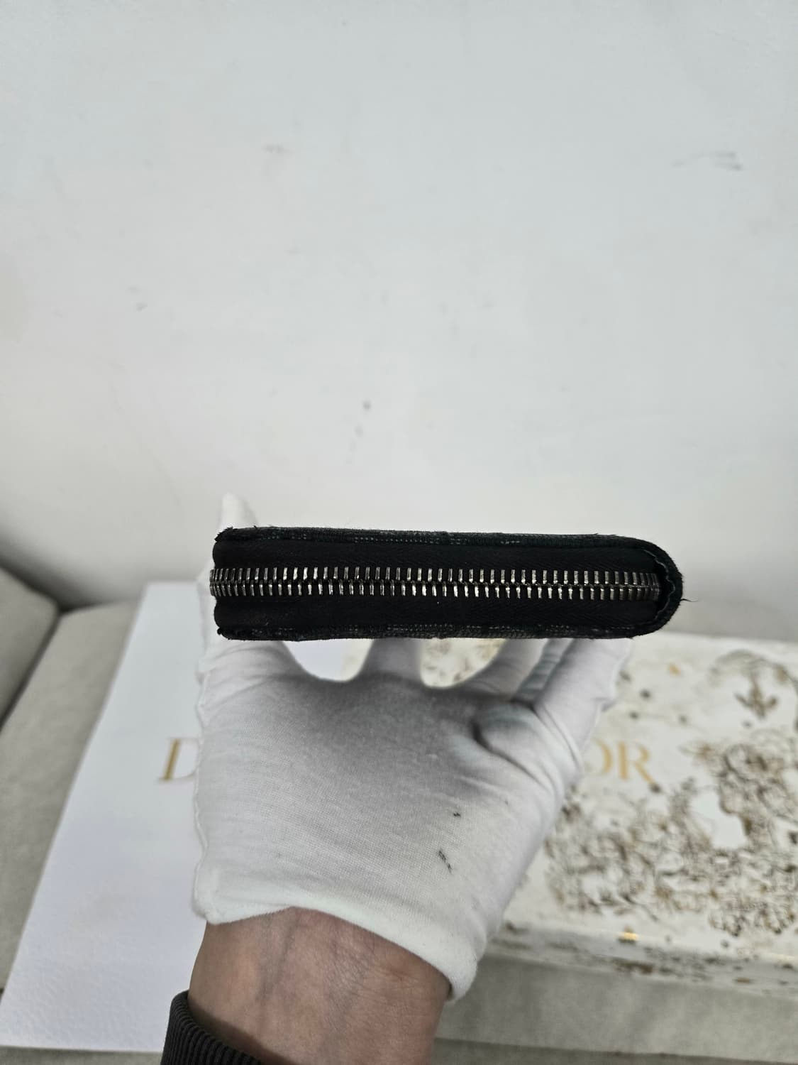 [보증서 정품]디올 오블리크 지퍼 장지갑 상품이미지6