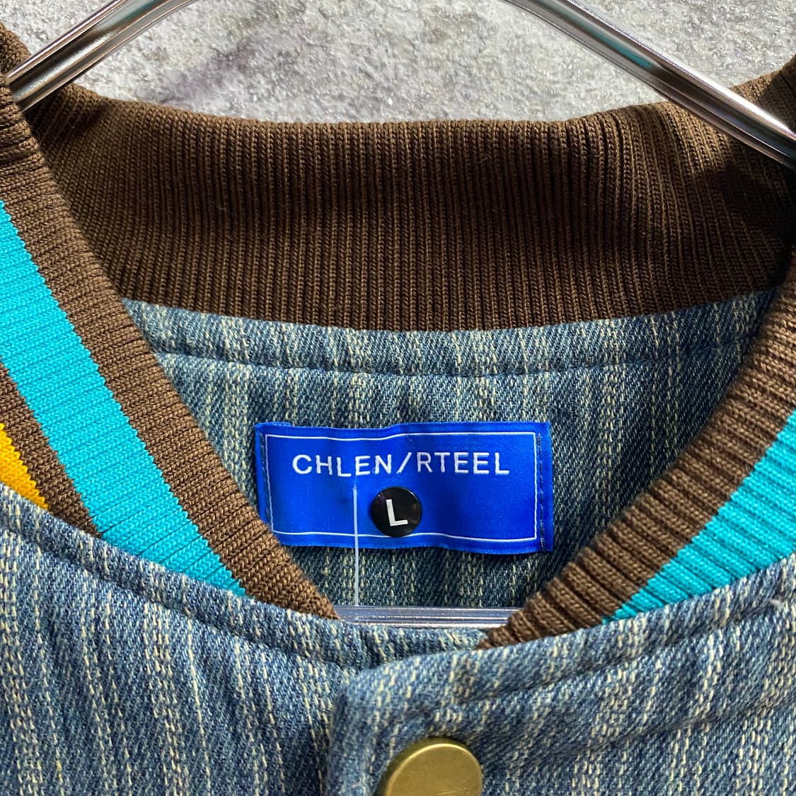 빈티지 베티붑 패치 데님 바시티 자켓 B3631 상품이미지5