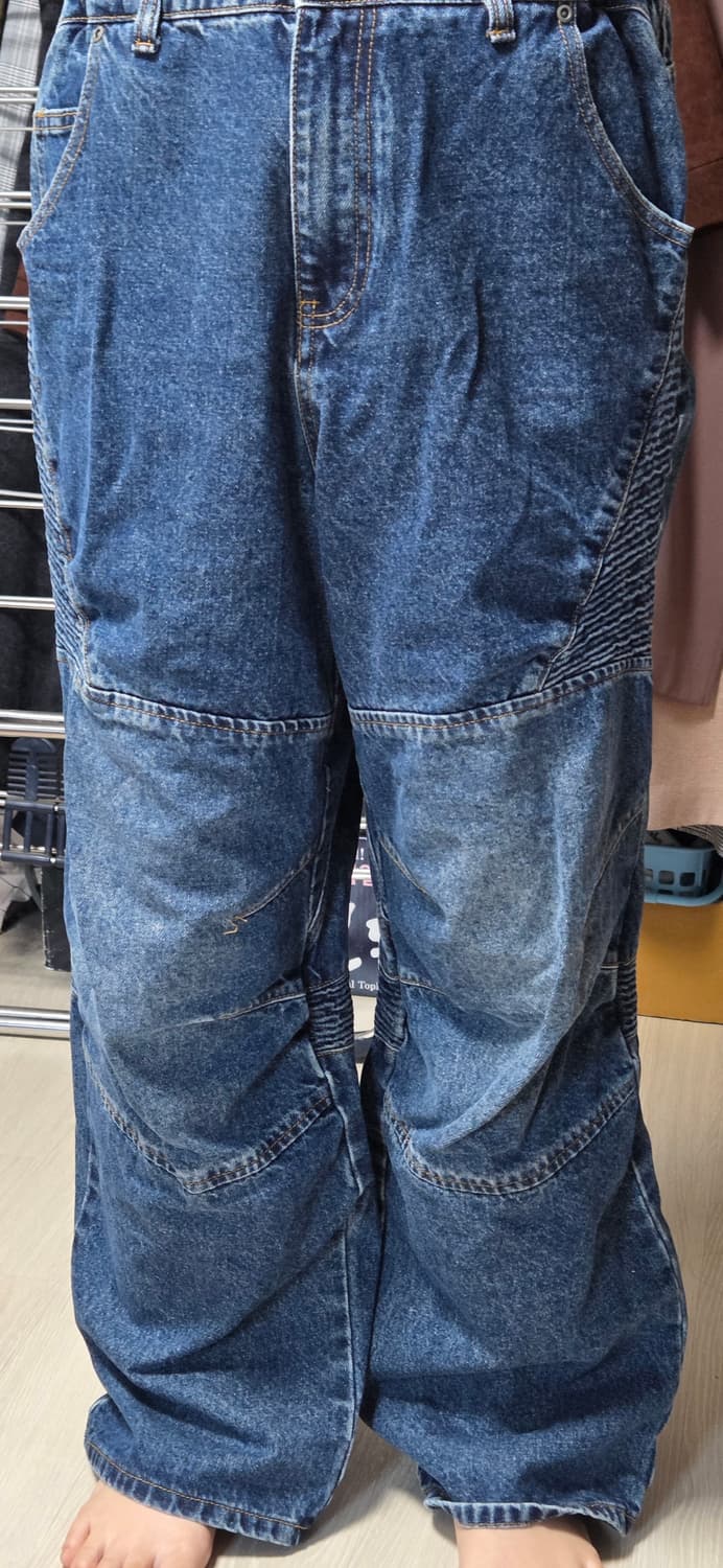 글랙 GP058 니캡 바이커 데님 팬츠 (INDIGO) 상품이미지5