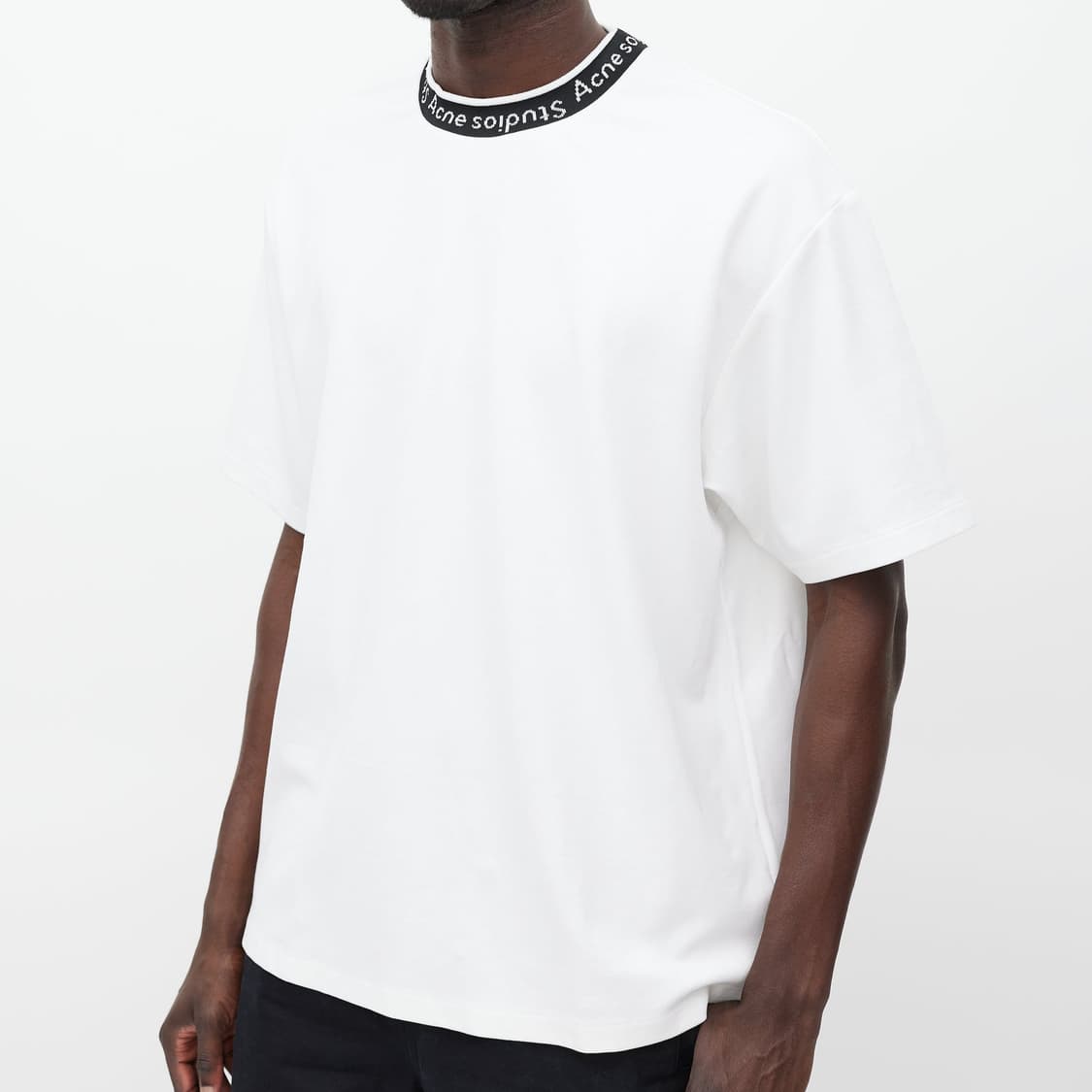[M] Acne Studios 아크네 로고 리브 반팔티 상품이미지1