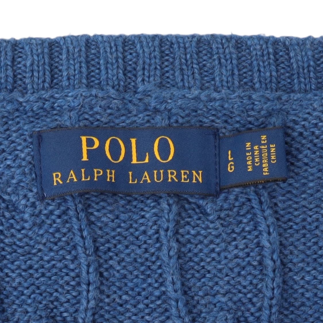 폴로 랄프로렌 다크블루 코튼 케이블 니트 스웨터 상품이미지8