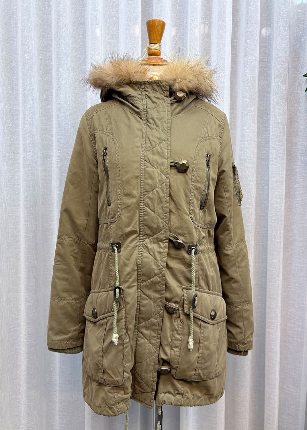 레오파드 내피분리 야상 상품이미지2