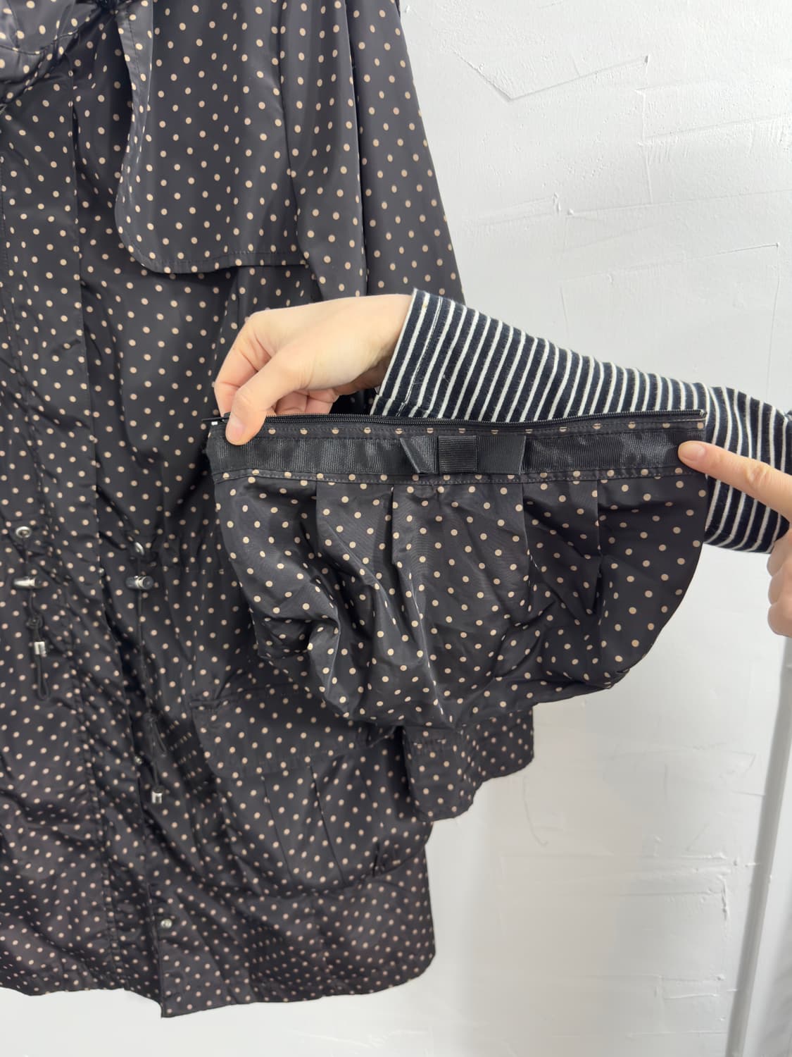 dot hood jacket 상품이미지2