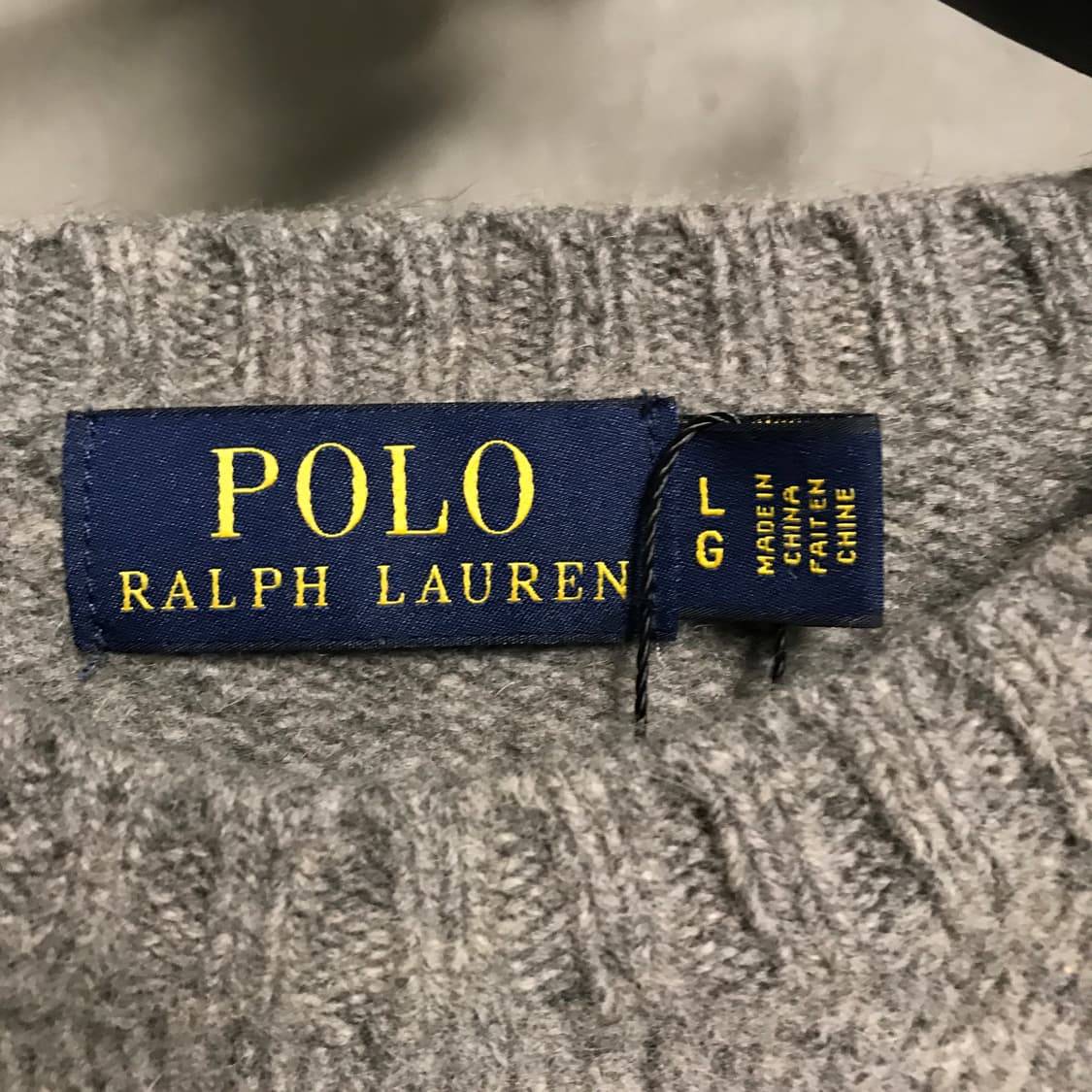 폴로 랄프로렌 그레이 니트 L(W) 상품이미지5