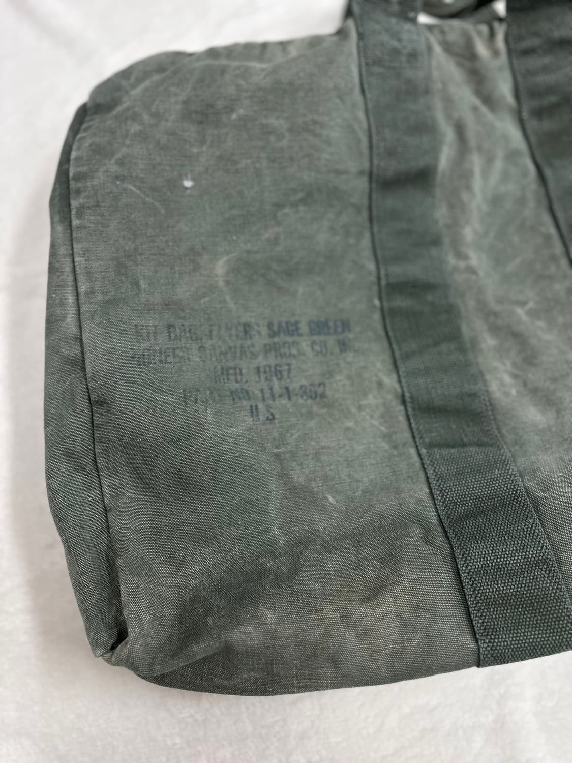 (OS)미공군 오리지널 밀리터리 캔버스 키트백 상품이미지3