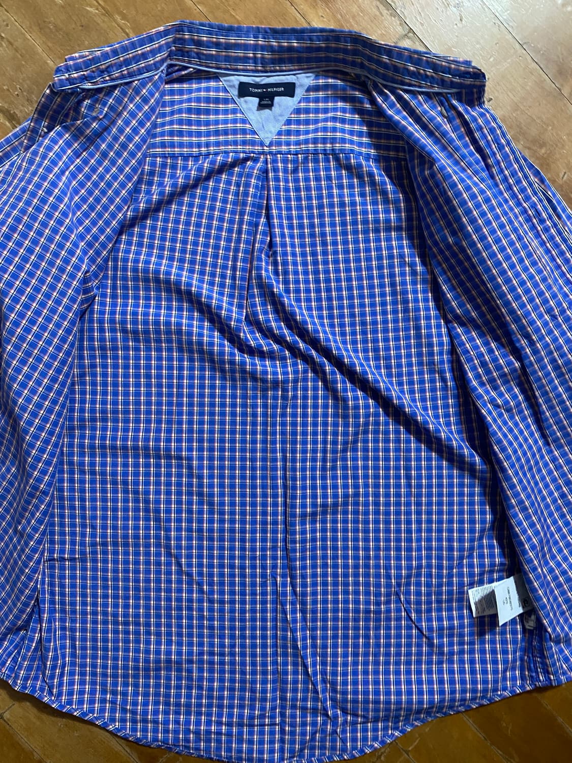 타미힐피거  간절기 체크 남방 L (105) 상품이미지4