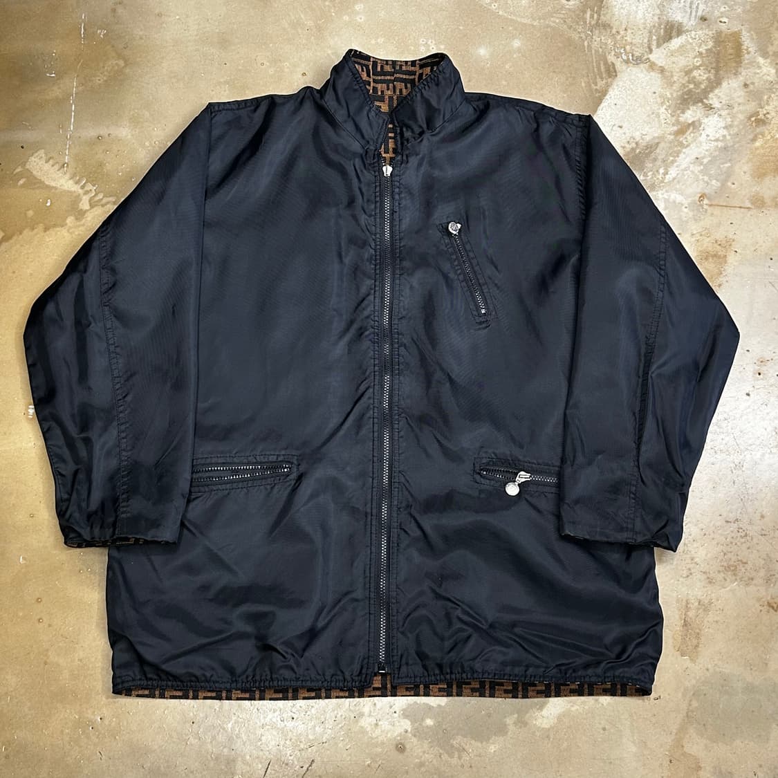 펜디 빈티지 FF 주카노 모노그램 패턴 리버시블 자켓 상품이미지4