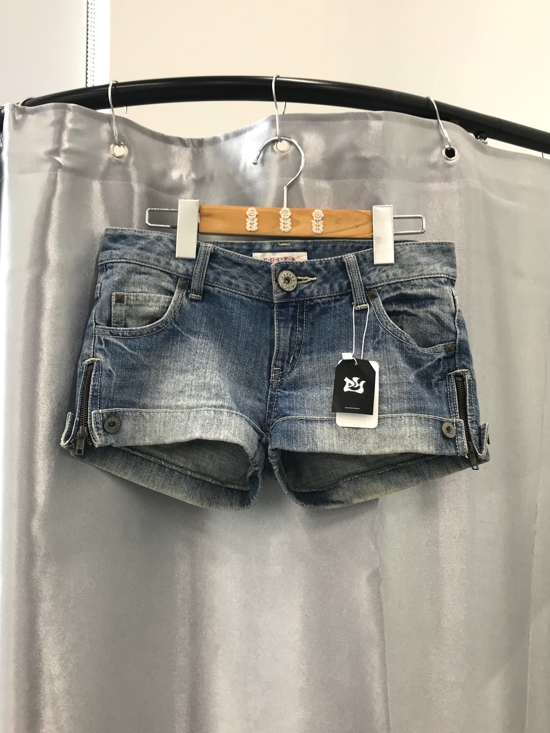 Jpn detail denim mini shorts 상품이미지5