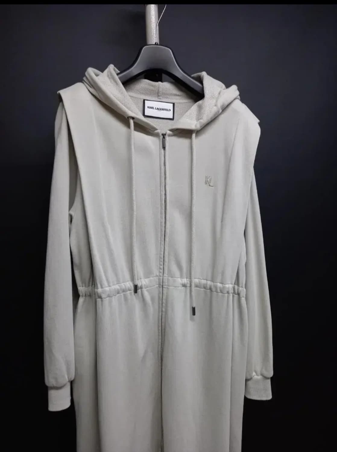 새 칼라거펠트 후드집업 맥시 플레어원피스 겸 아우터 66 상품이미지4