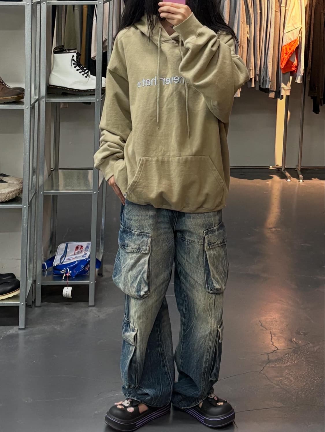 디스이즈네버댓 스펠아웃 후드티 A1502 상품이미지1