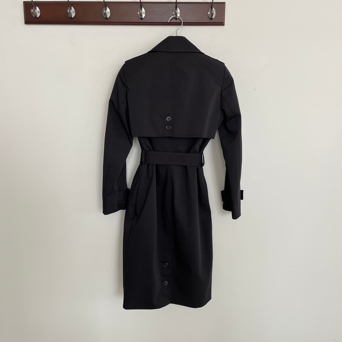 REISS 리스 여성S 벨티드 블랙 트렌치 코트 상품이미지5