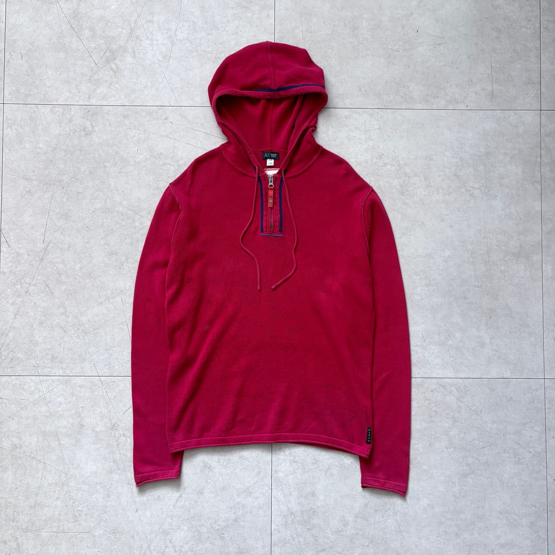 ARMANI JEANS 코튼 지퍼 후디 상품이미지1