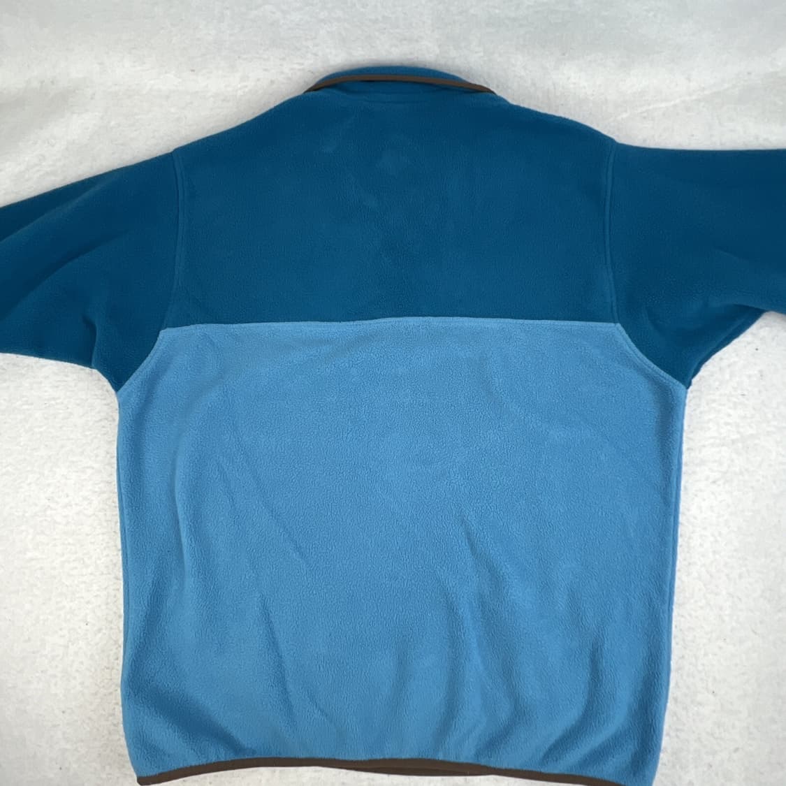 14FW 파타고니아 신칠라 스냅-T 플리스 블루 터콰이즈 브라운 포켓 상품이미지6