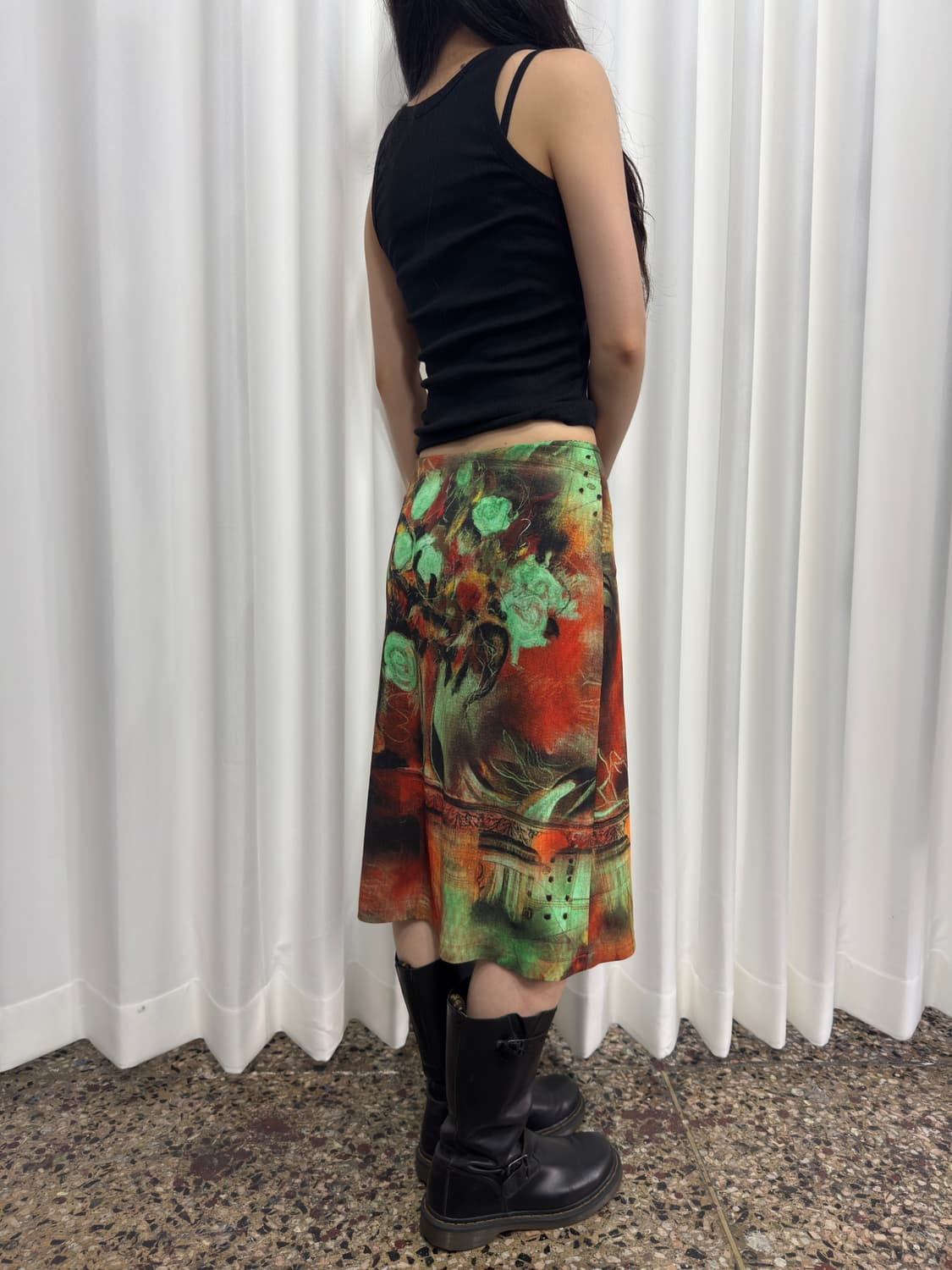 printing midi skirt 상품이미지5
