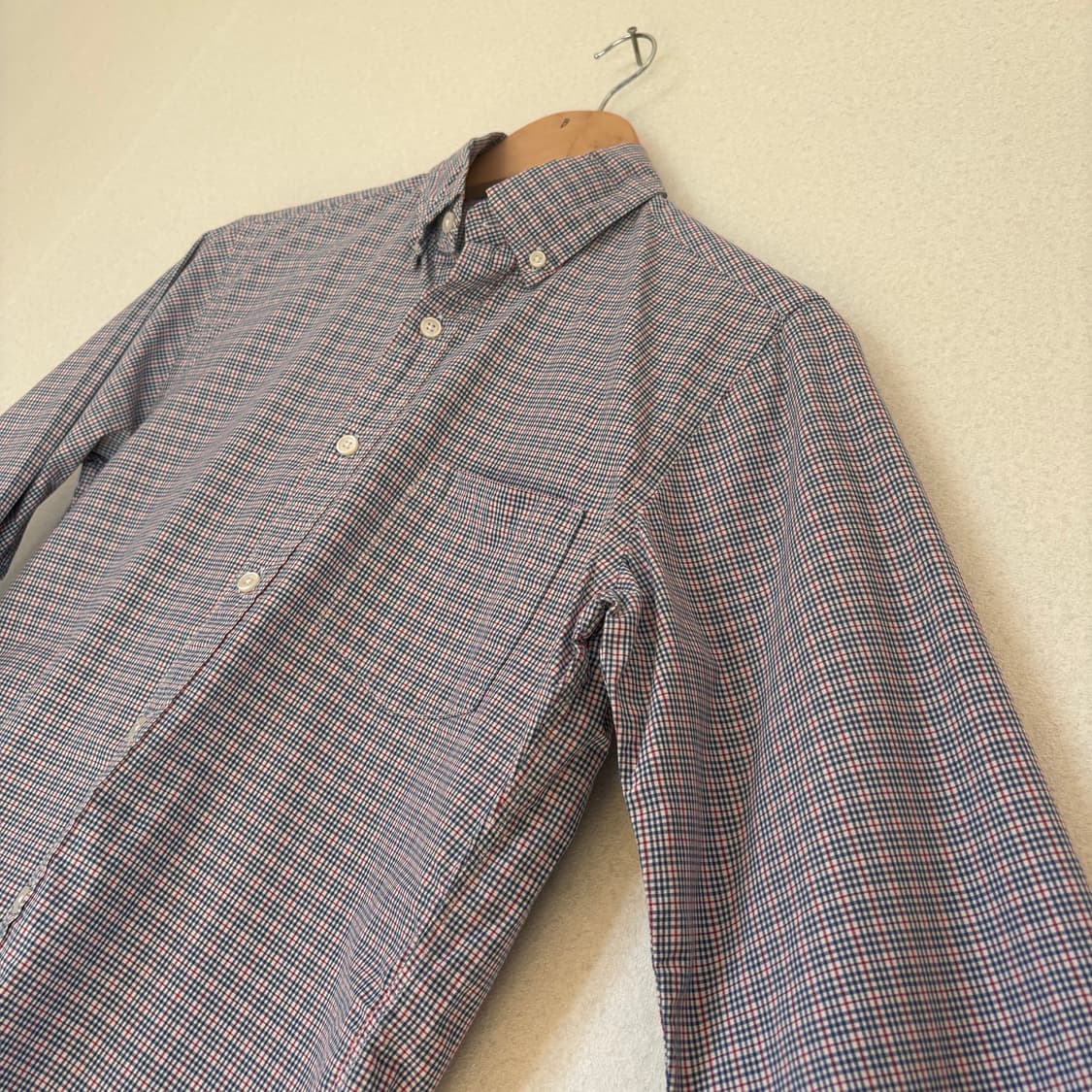 JCREW 제이크루 슬림핏 XS 체크 셔츠 남방 수입 정품 깅엄 상품이미지7