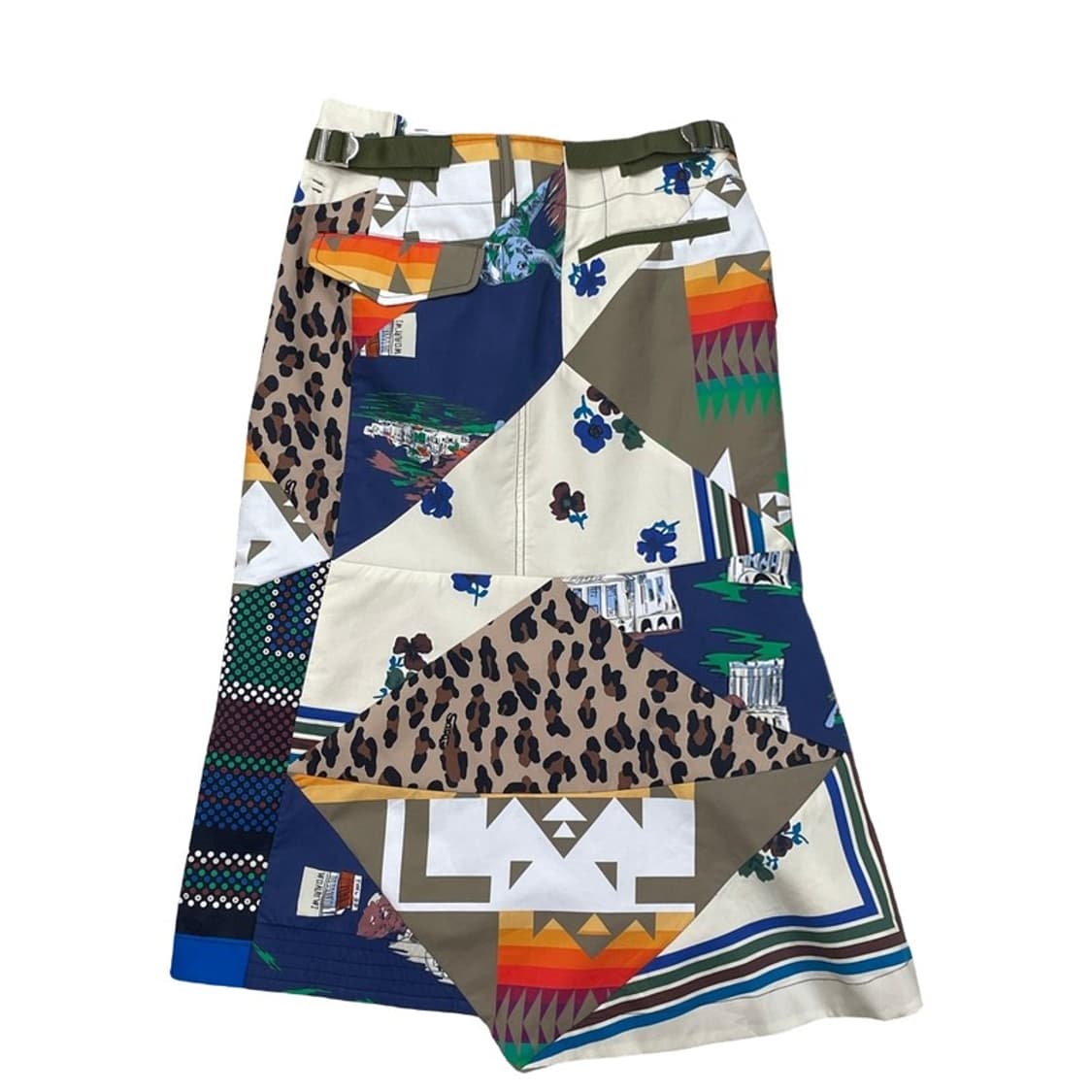 SACAI x HANK WILLIS THOMAS 언발란스 믹스 스커트 상품이미지8