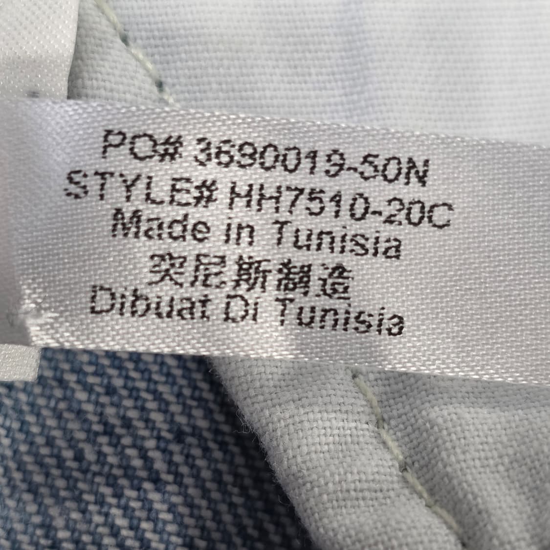1076 라코스테 LACOSTE 슬림핏 라이트 블루 데님 팬츠 (W32 상품이미지9