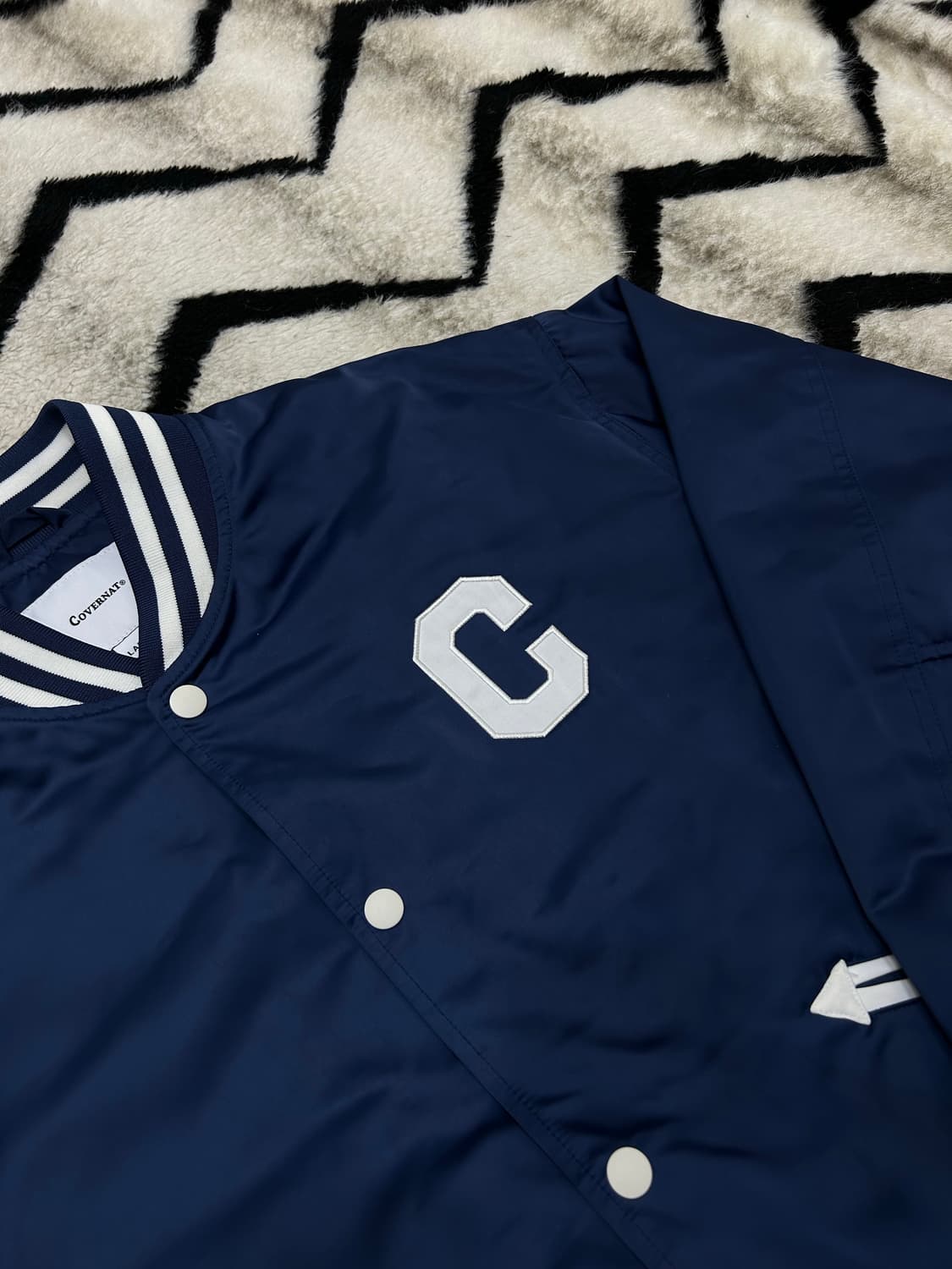 [L]커버낫 C로고 오버핏 바시티/네이비 상품이미지1