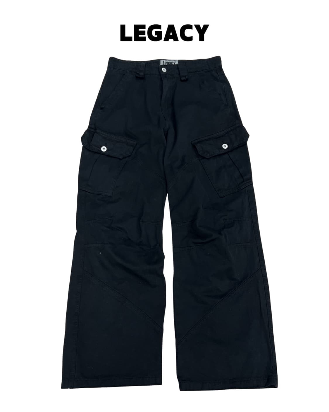 (L) Legacy 와이드 카고 팬츠 블랙 상품이미지1