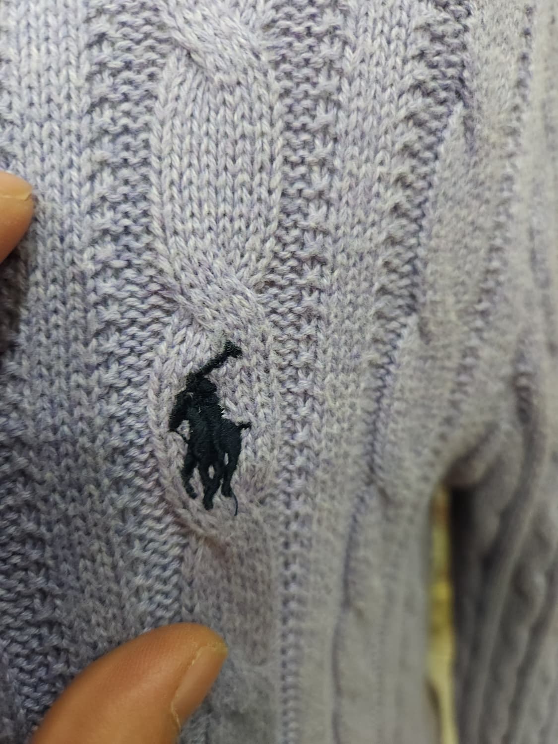 폴로 랄프로렌 퍼플 꽈배기 코튼 니트

 상품이미지2