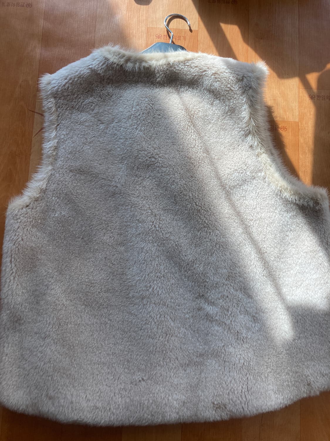 내추럴 베이지 밍크 트리밍 양모 100 상품이미지6