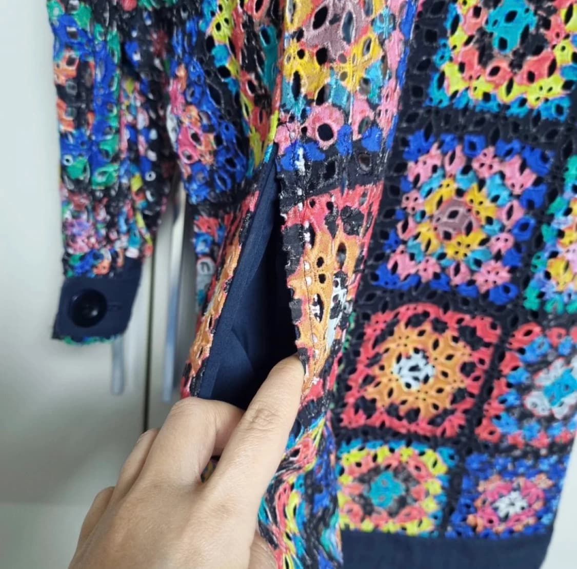 Sacai 사카이 멀티컬러 아일렛 원피스 2 상품이미지5