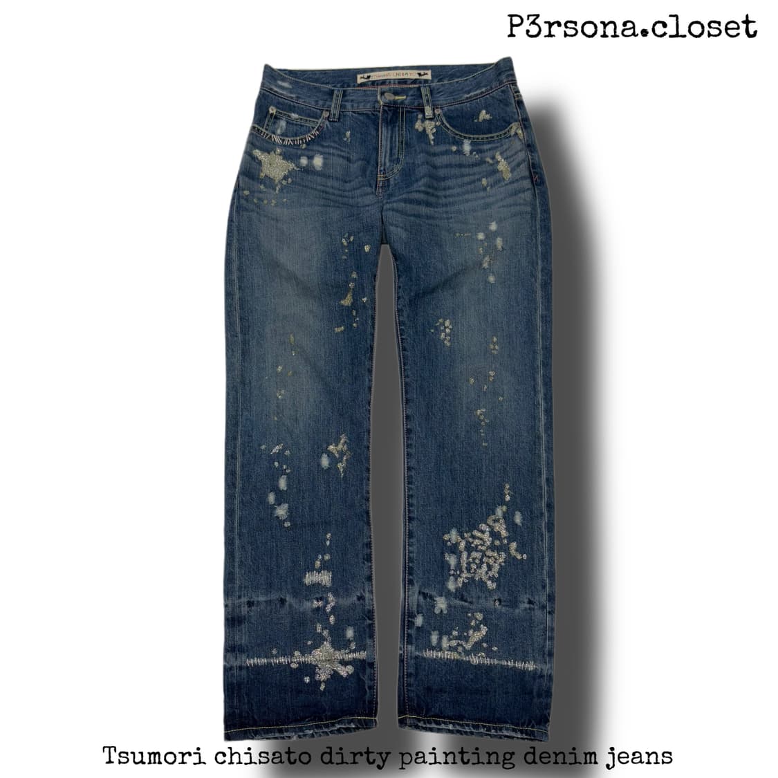 Tsumori chisato dirty painting denim jea 상품이미지1