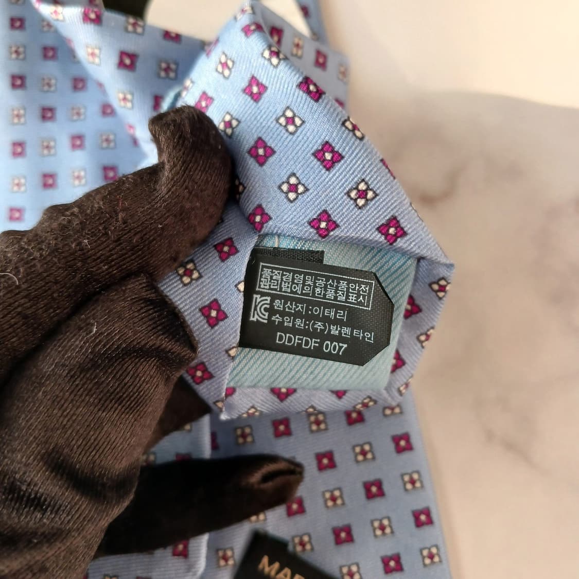 닥스 실크 스카이블루 패턴 넥타이 8.9cm 새제품 A19252
 상품이미지8