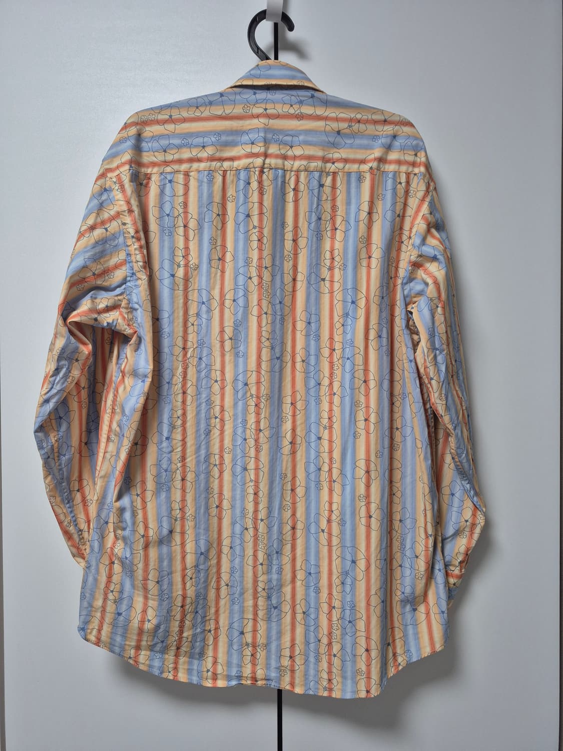 에스티듀퐁 스트라이프 꽃무늬 긴팔 셔츠 남성 100사이즈 상품이미지3