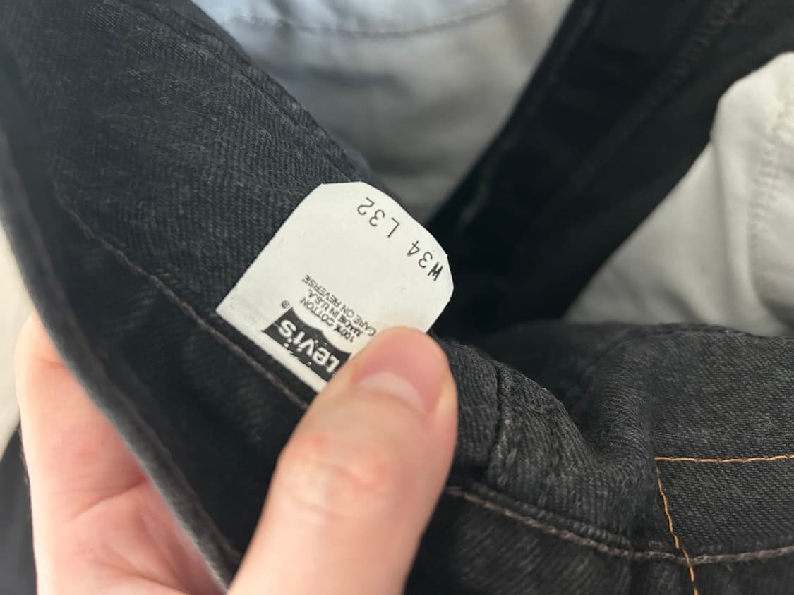 빈티지 리바이스 517 90s 흑청 usa 오렌지탭 상품이미지4