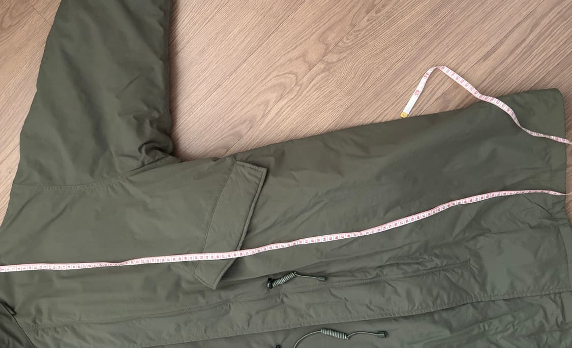 미착용 아더316 야상패딩 헤비급 2way 봄가을 야상 남105 피쉬테일 상품이미지8