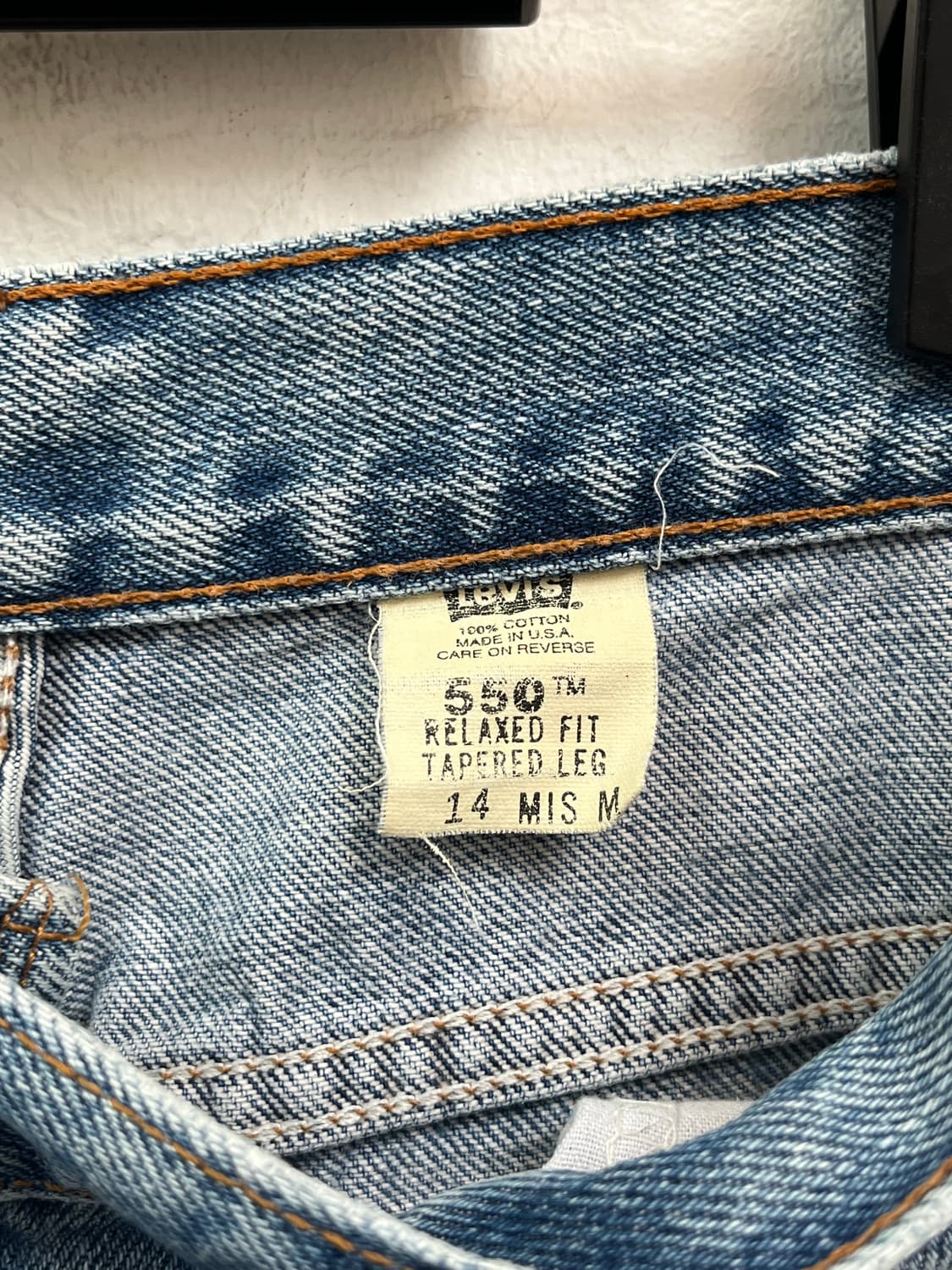Levis 550 대미지 연청 데님 W31/M 상품이미지7