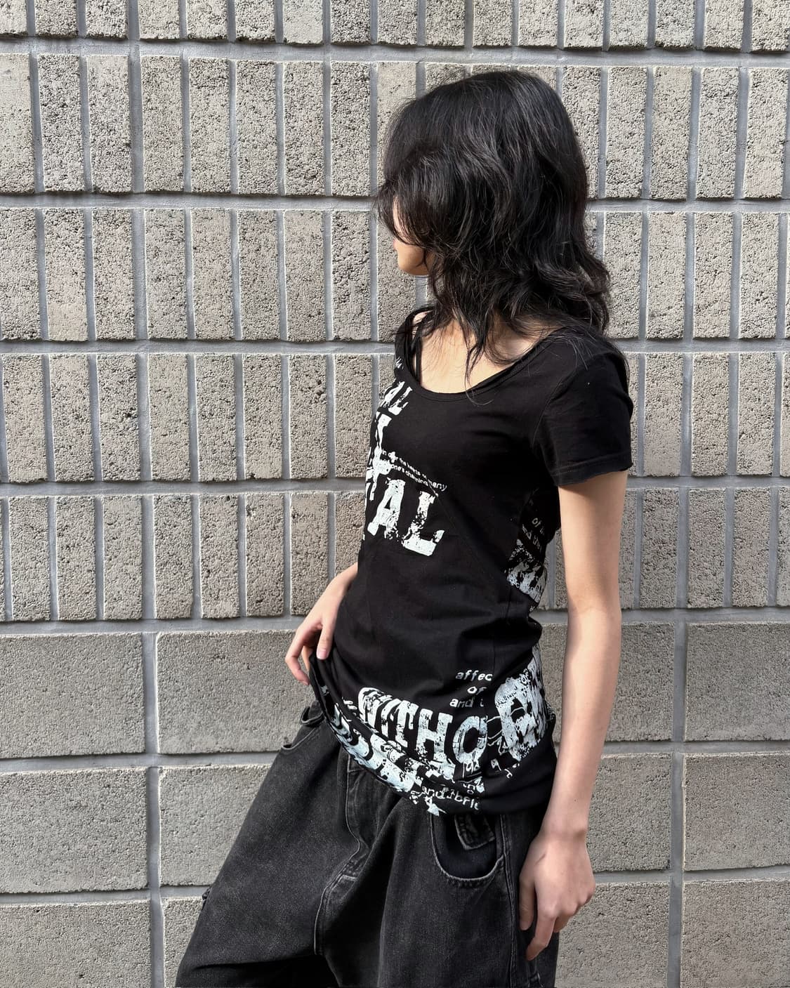 Back detail slim top 상품이미지5