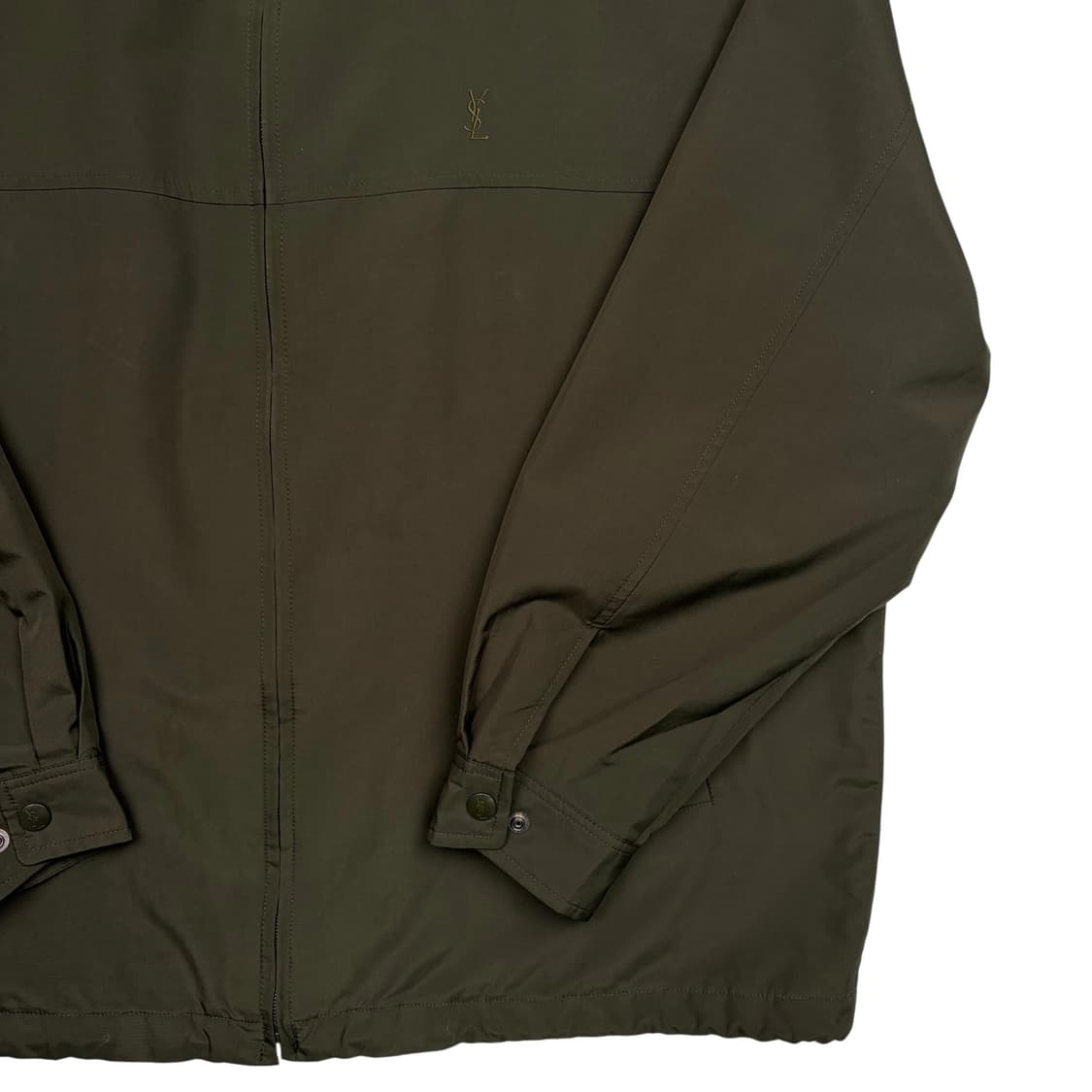 입생로랑 카키 브라운 나일론 블루종 자켓 XL 상품이미지3