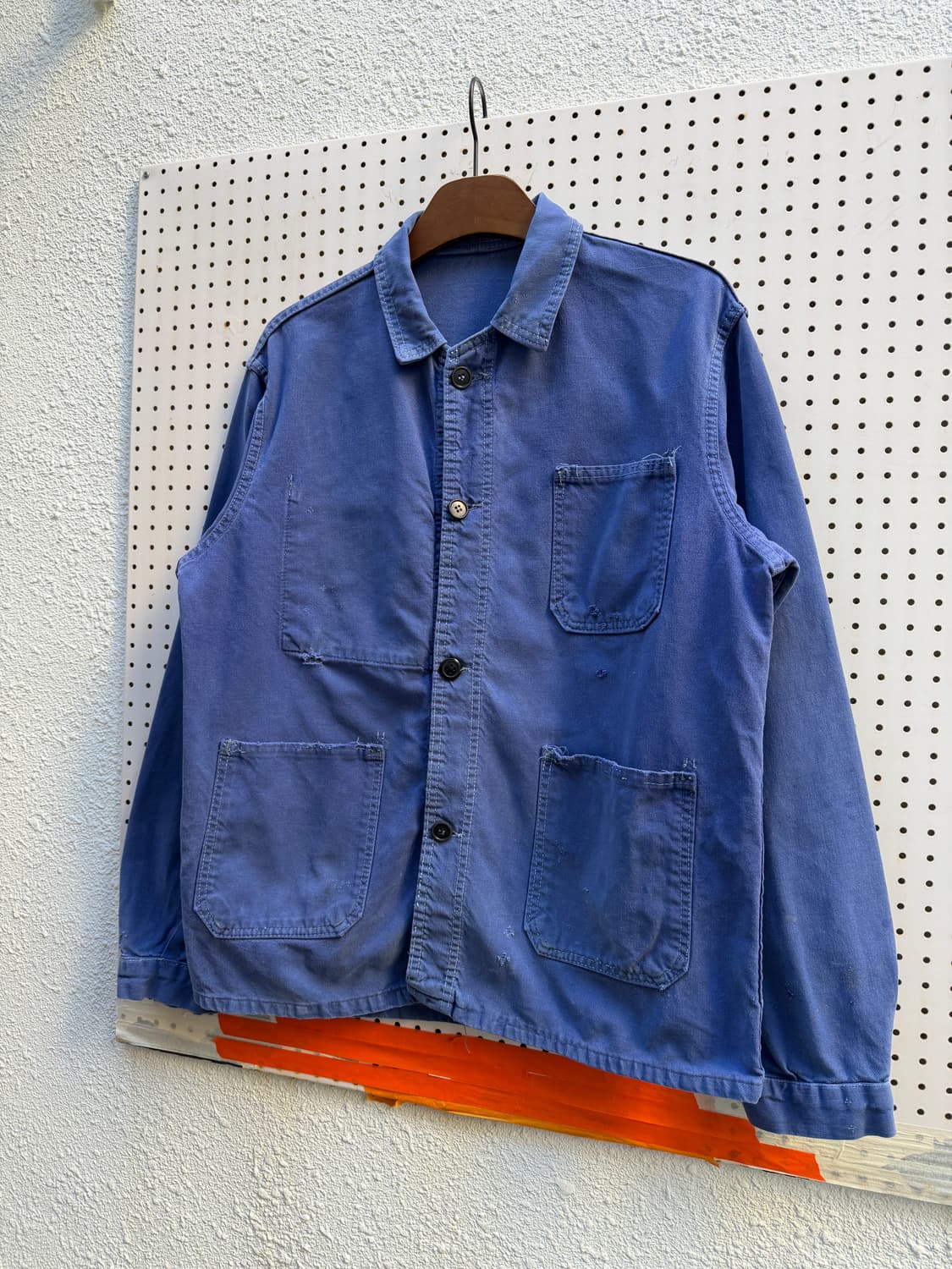 OLD VINTAGE FADED PURPLE BLUE 프렌치워크자켓 상품이미지4