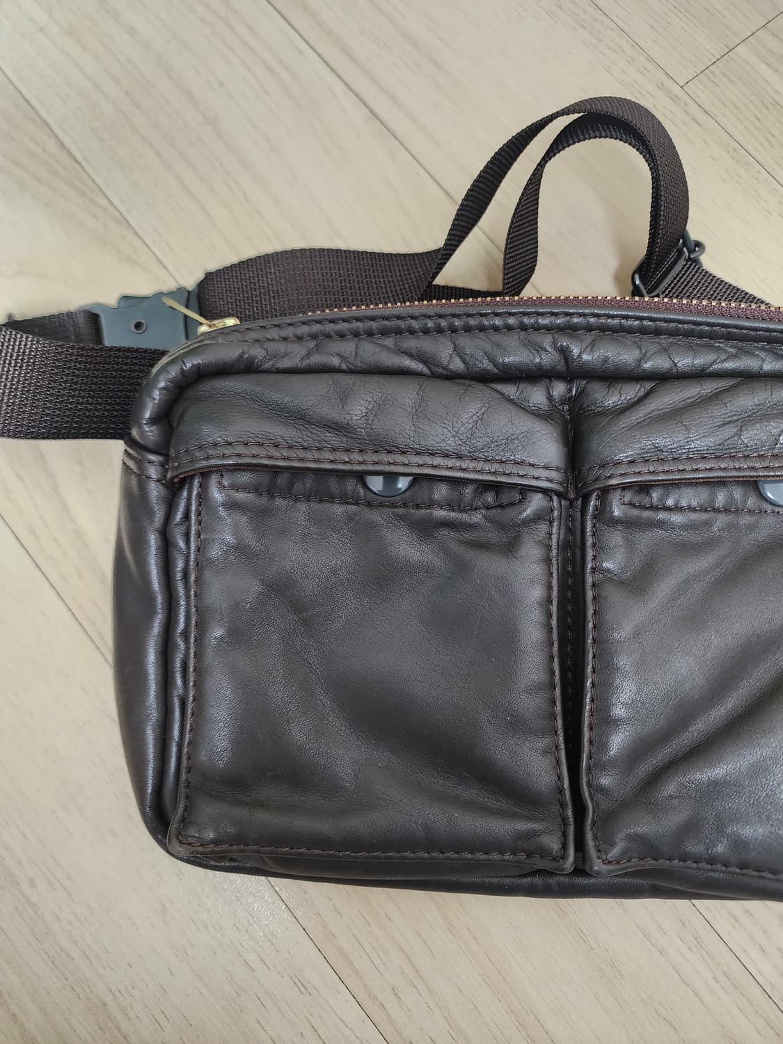 요시다포터 가죽 웨이스트백 상품이미지3