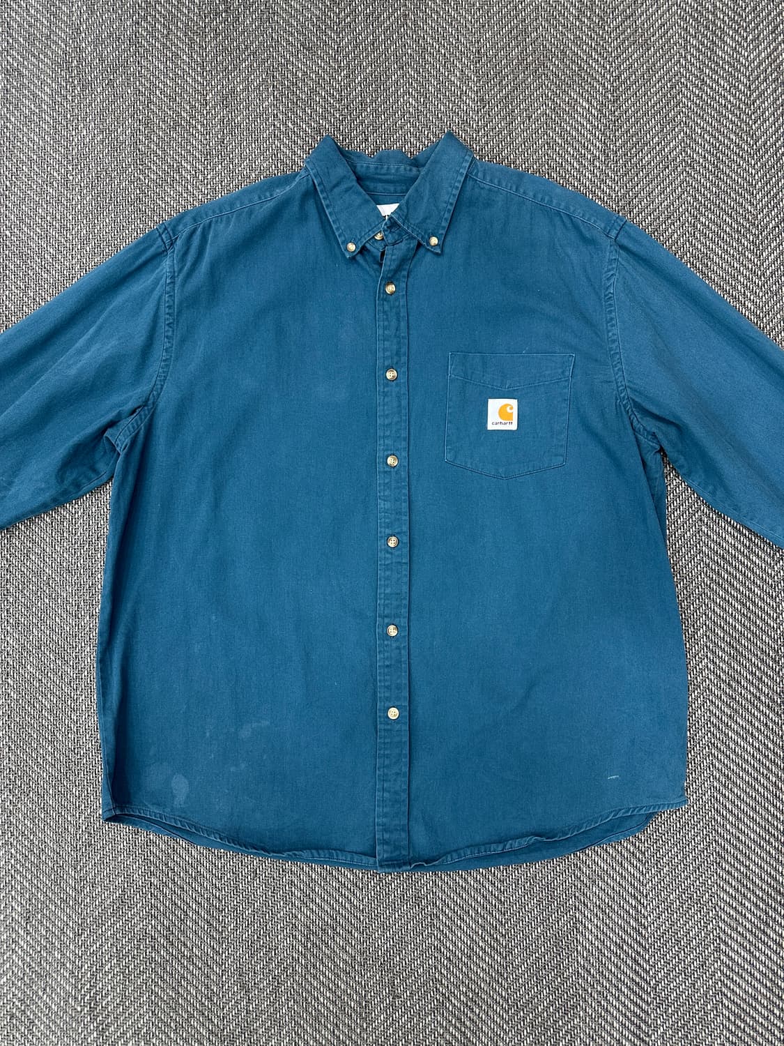 칼하트 긴팔 셔츠 블루 상품이미지2