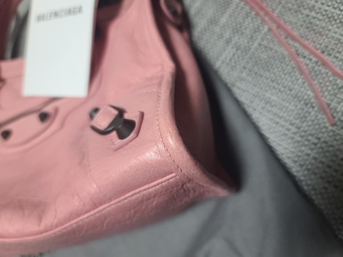 발렌시아가 르시티백 스몰 핑크 토트백 크로스백 상품이미지3