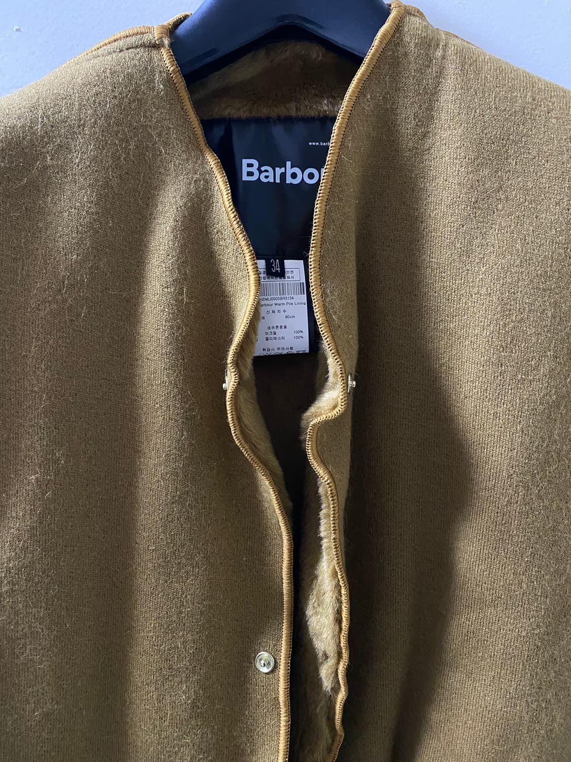 바버 인터네셔널 A7 웜파일 라이너 신품 34 사이즈 상품이미지3