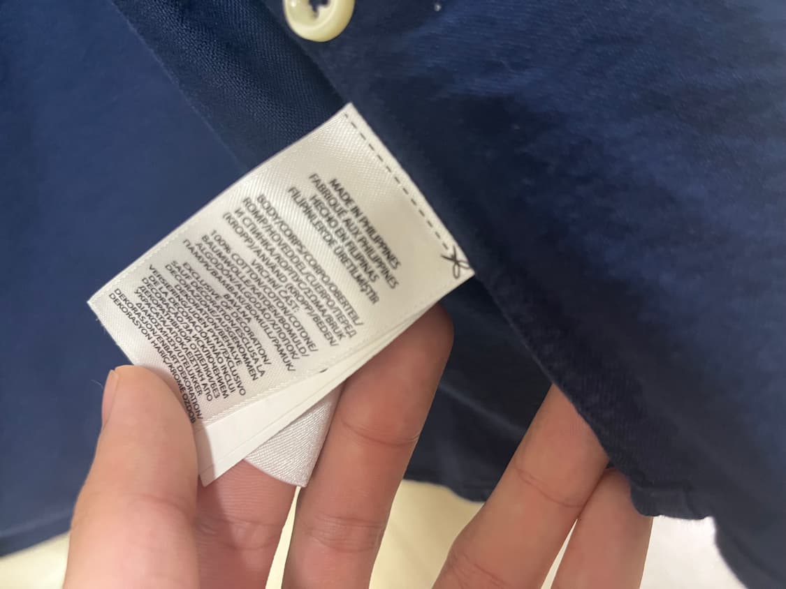 폴로 네이비 셔츠 정품인증 상품이미지4