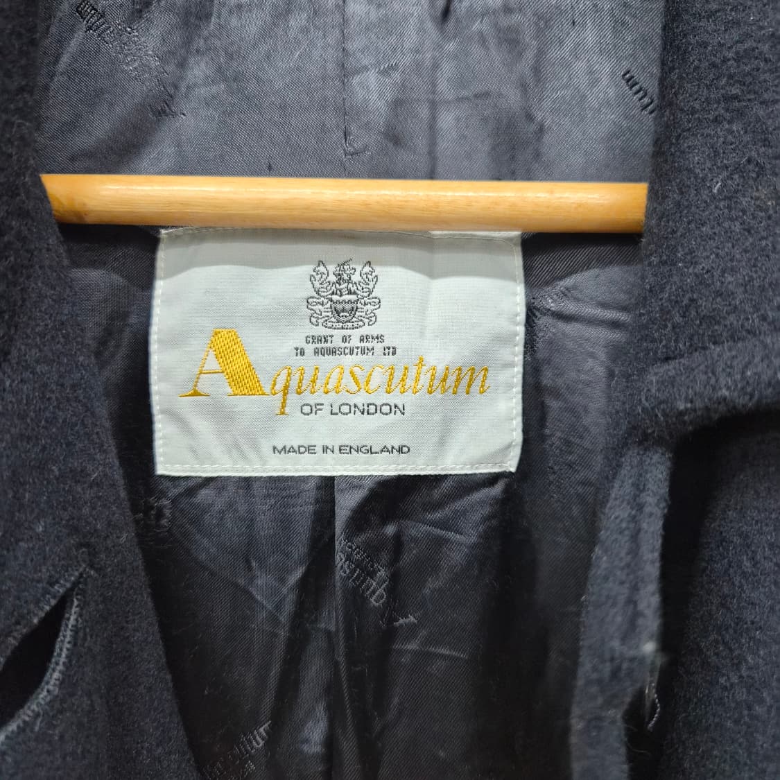 아쿠아스쿠텀 모직 블랙 코트 여성 M 상품이미지3