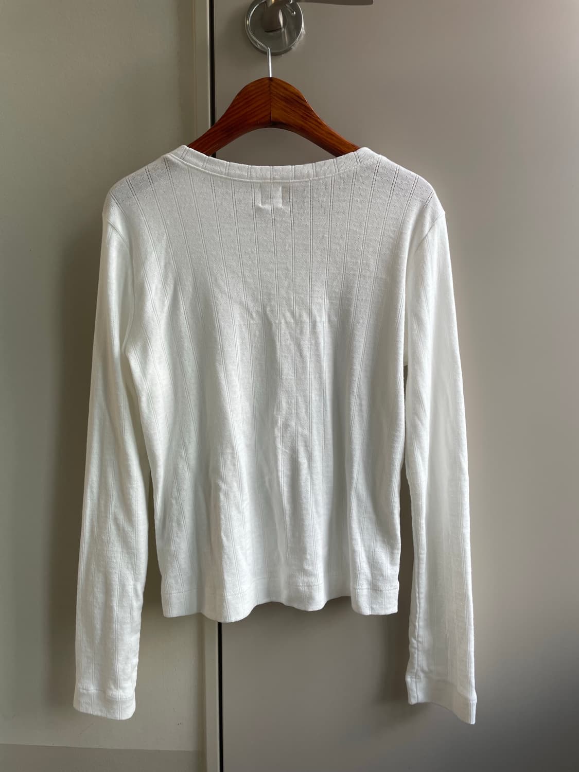 Leset- Pointelle Classic Crew Cardigan 상품이미지9