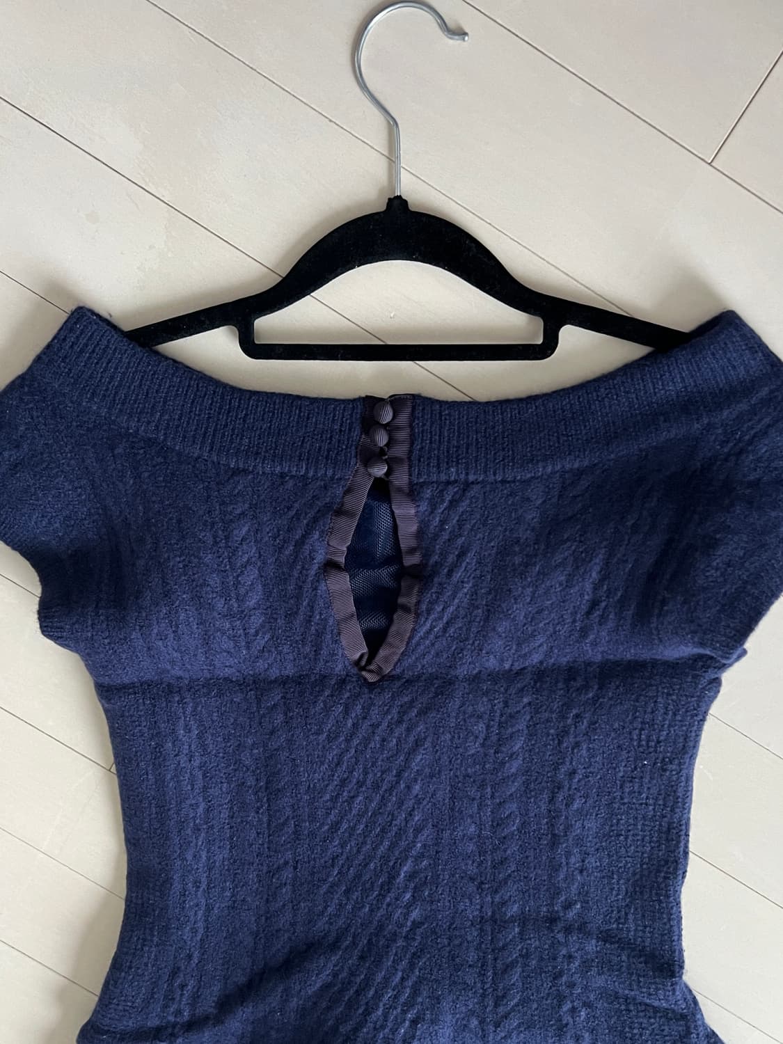 Sacai Luck 사카이럭 네이비 울 드레스 상품이미지6