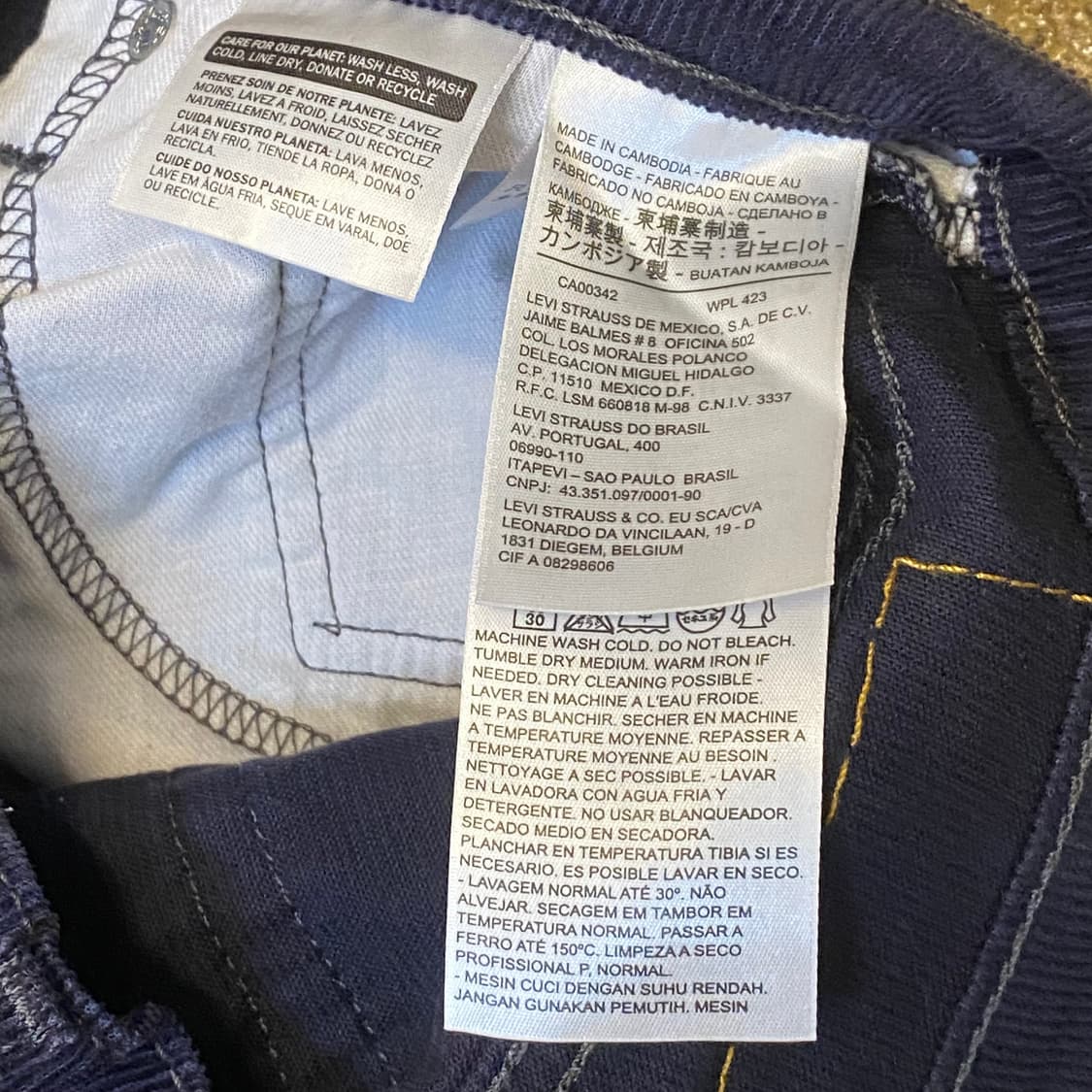 미국 빈티지 리바이스 코듀로이 팬츠 골덴바지 상품이미지10