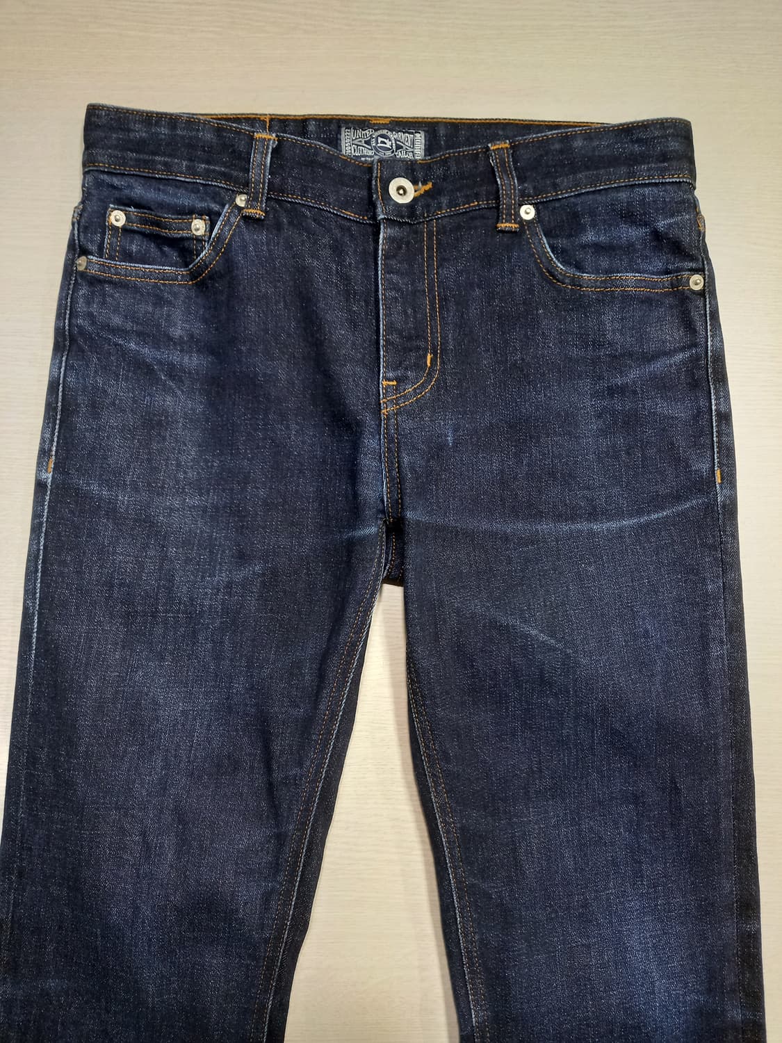 30 MODIFIED Kor 워싱 스판 슬림일자진 진청 30-163 상품이미지3