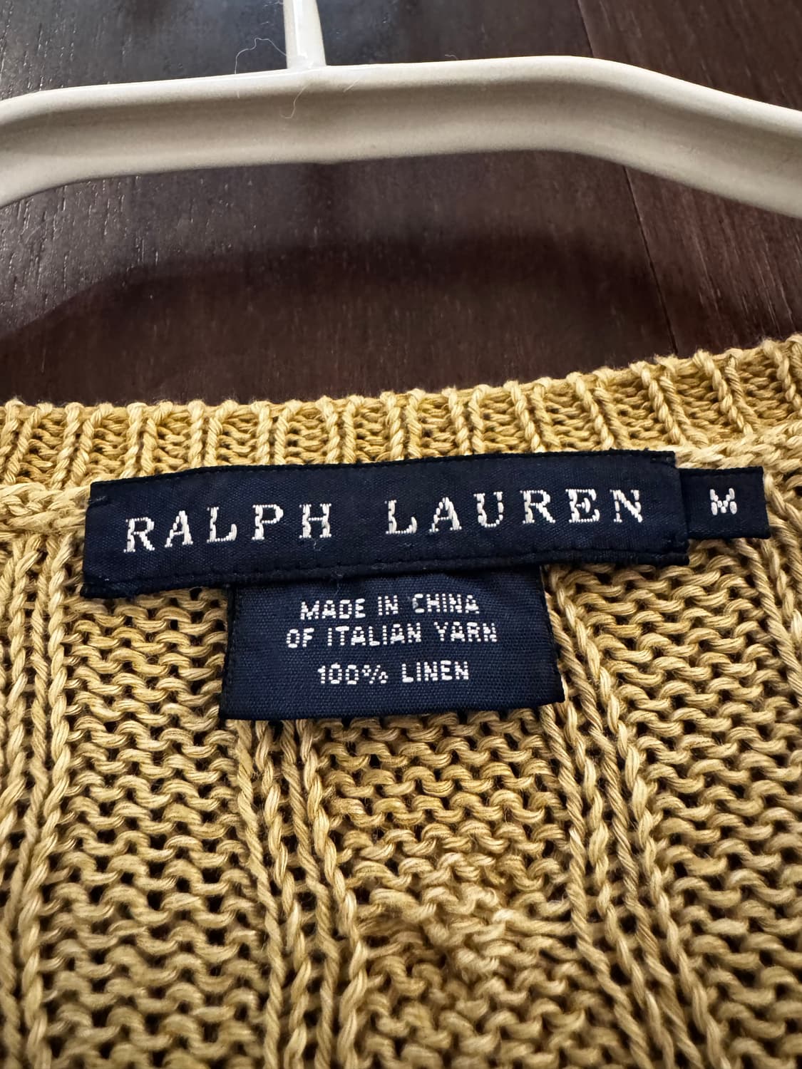 랄프로렌 딥브이넥 린넨 니트 상품이미지2