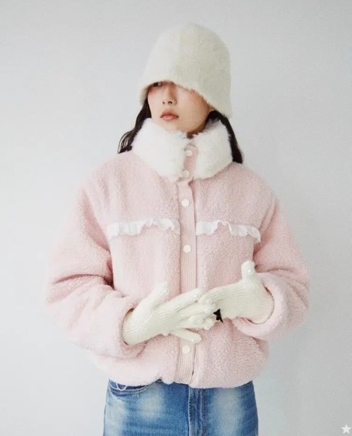 졸리레이드 리버시블 폴리스 자켓 베이비핑크 상품이미지5