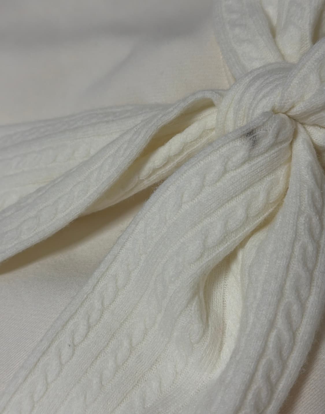 더티스 리본 후드 크림 상품이미지3