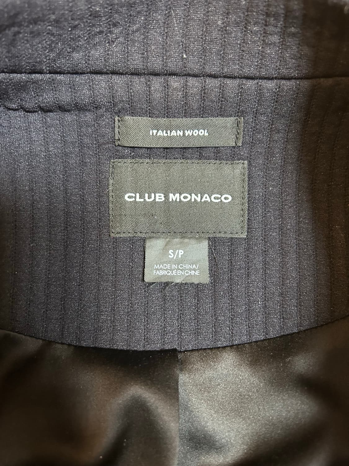 클럽모나코 네이비 울 코트 상품이미지2